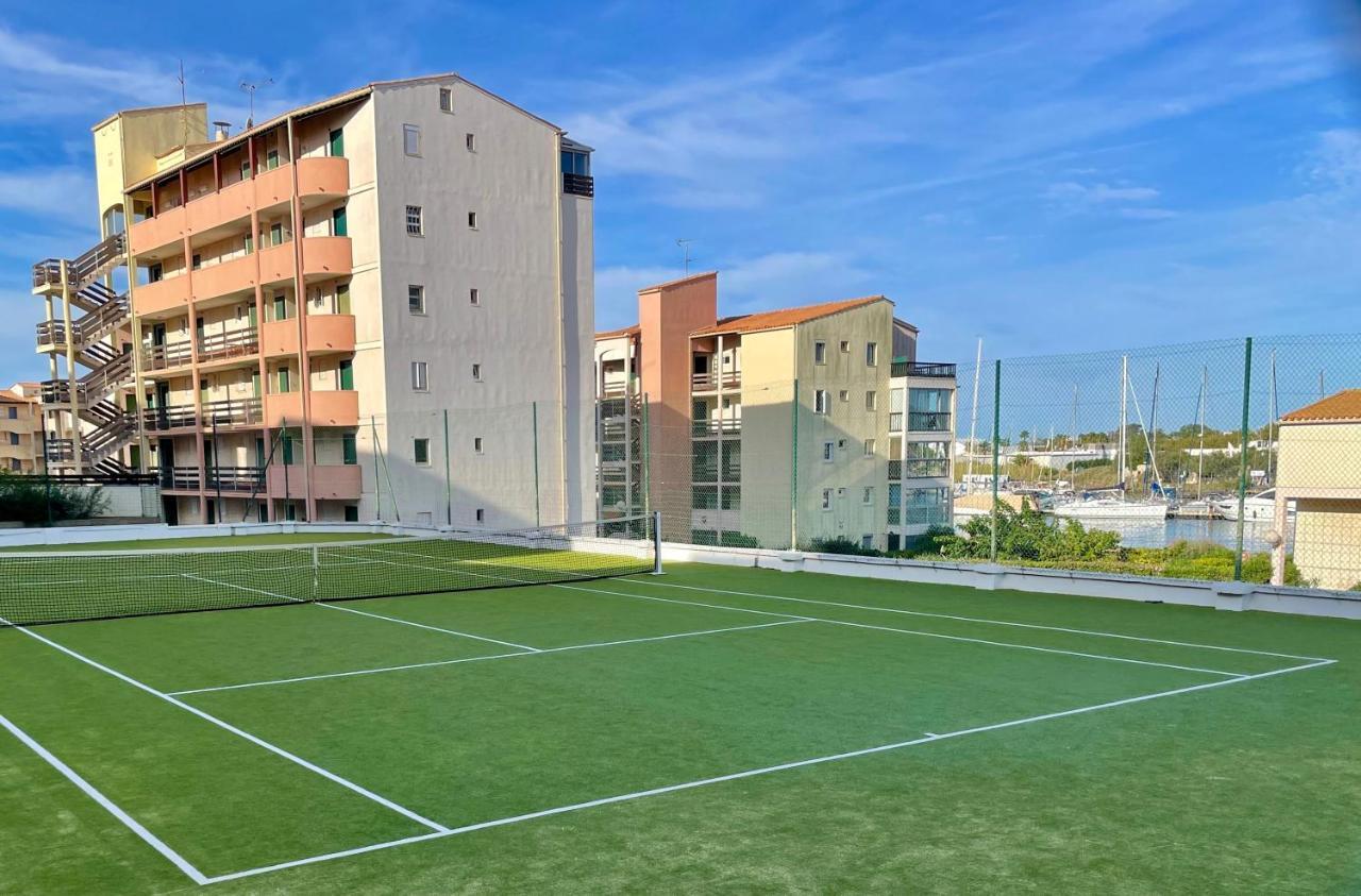 Studio Face A La Mer 4 Couchages - Gratuits Piscine Tennis Et Un Parking Prive Rare Et Tres Utile - Vue Magnifique Sur La Mer - Agreable En Toutes Saisons Ile Des Pecheurs - La Brigantine - Emplacement Et Vue Rares Au Cap D'Agde Kültér fotó